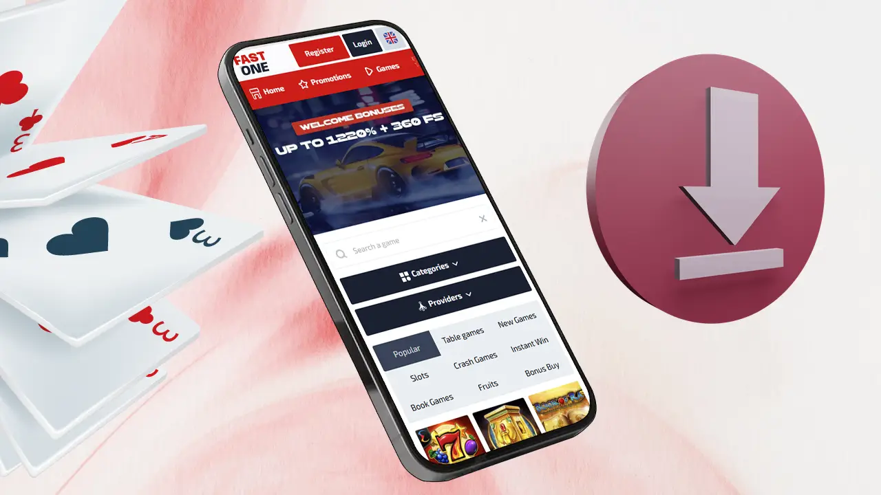 Додаток F1 casino на телефон та планшет